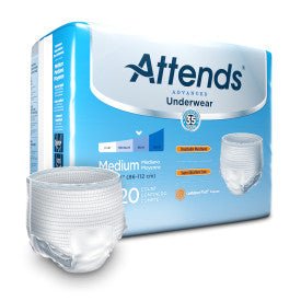 PK/20 - Attends Underwear Complete, Medium 34" to 44"