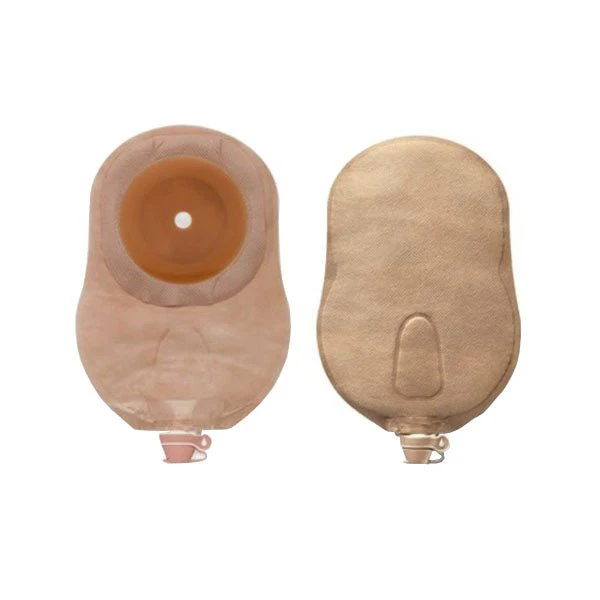 BX/10 - Premier Urostomy Pouch  Flat, Tape, Beige, Pre-Cut 51 mm