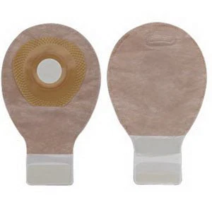 BX/20 - Premier 1-Piece Drainable Pouch Precut 1-3/16", Lock N Roll, Beige
