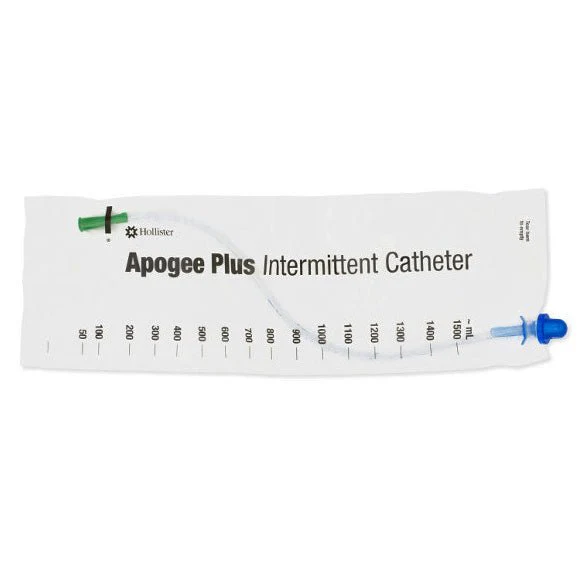 EA/1 - Apogee Plus Intermittent Coude Catheter 16 Fr 16"" 1500 mL