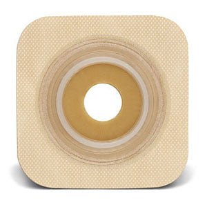 BX/10 - Sur-fit Natura Stomahesive Flexible Pre-cut Wafer 4" x 4" Stoma 1-3/8"