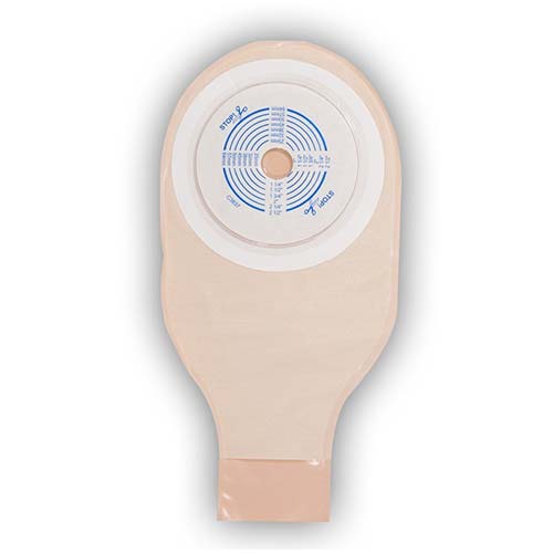 BX/10 - ActiveLife 1-Piece Drainable Pouch Cut-to-Fit 3/4" to 2-1/2" with Durahesive Plus, Opaque
