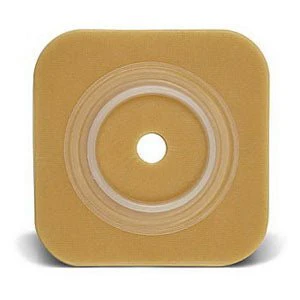 BX/10 - Sur-Fit Natura Durahesive Cut-to-Fit Skin Barrier 4" x 4" without Tape, 2-1/4" Flange