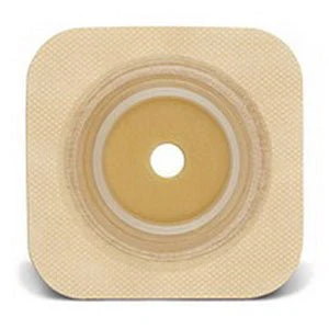 BX/10 - Sur-Fit Natura Durahesive Cut-to-Fit Skin Barrier 4" x 4", 1-3/4" Flange