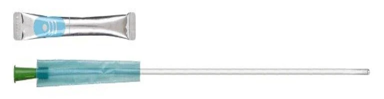 EA/1 - GentleCath Glide Hydrophilic Urinary Intermittent Straight Catheter with Water Sachet, 18 Fr, Male 16"