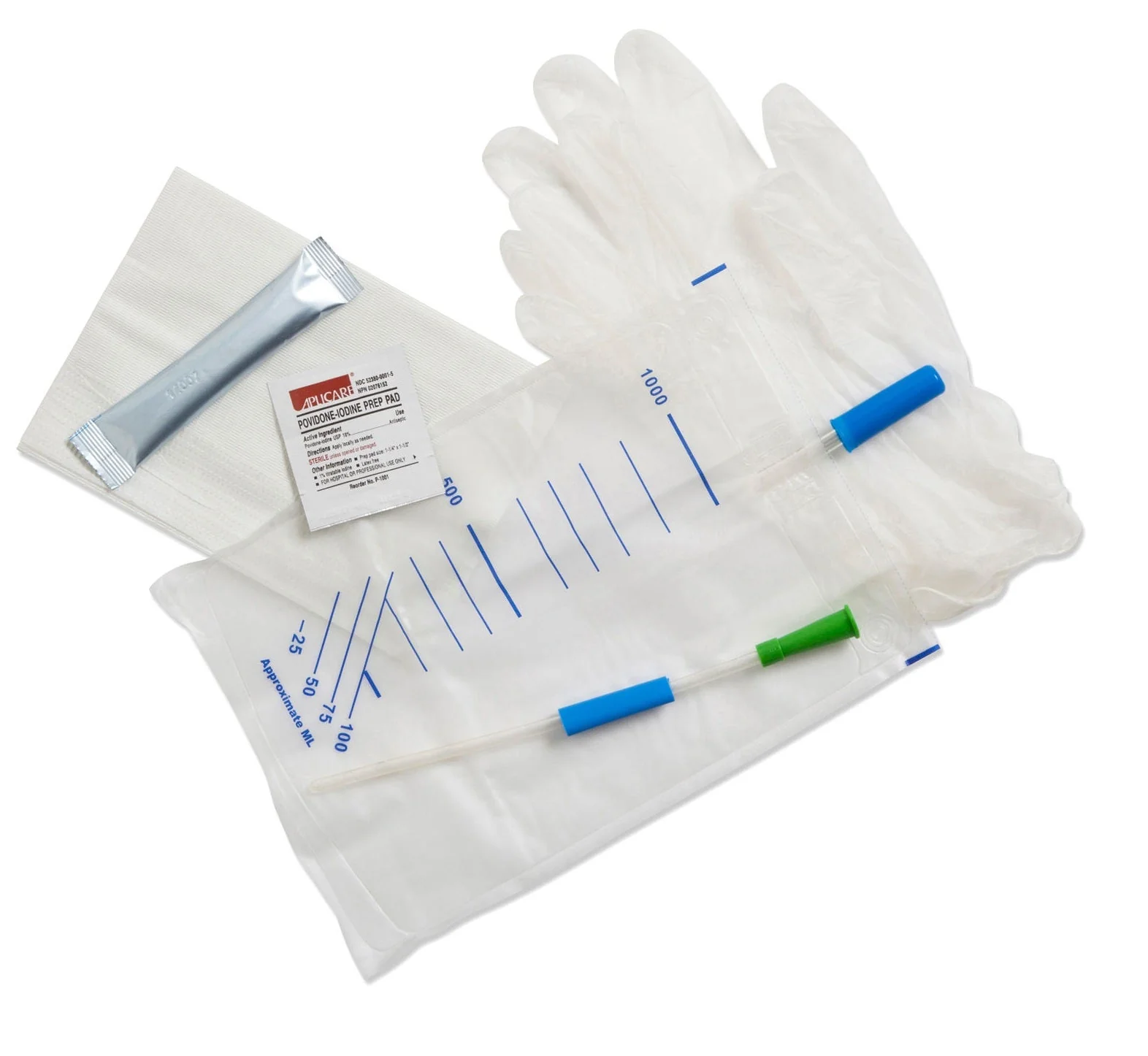 EA/1 - Convatec GentleCath Hydrophilic Urinary Catheter, Female, with Water Sachet and Insertion Kit, Straight, 14Fr, 8.3"