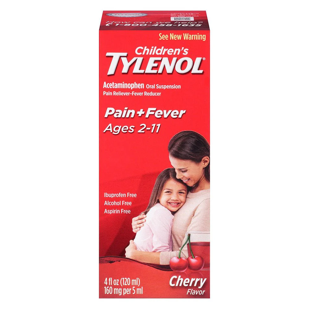 EA/1 - Children's Tylenol Oral Suspension Liquid, Cherry Blast, 4 fl oz