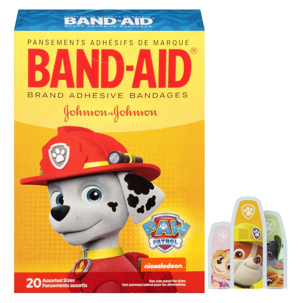 BX/20 - Band-Aid Decorative Paw Patrol Assorted 20 ct.