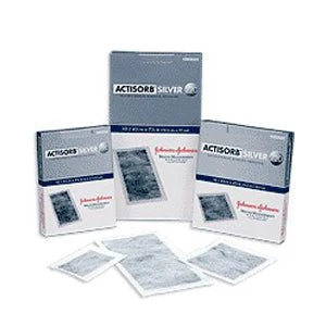 PK/10 - ACTISORB Silver Antimicrobial Dressing 4-1/8" x 7-1/2"