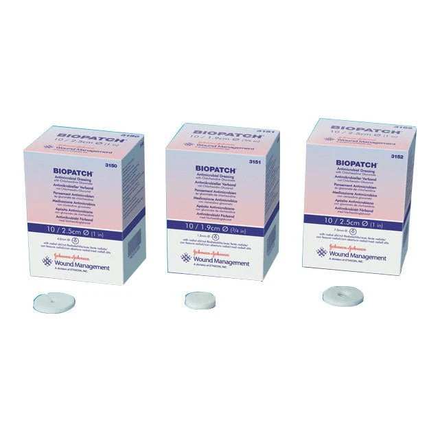 BX/10 - Biopatch Antimicrobial Dressing 1" Disk, 4mm