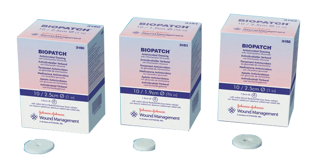 PK/10 - Biopatch Antimicrobial Dressing 1" Disk, 7mm