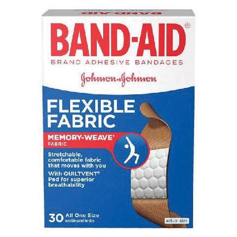 BX/30 - Band-Aid Flexible Fabric Adhesive Bandage