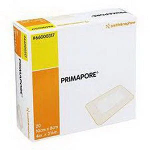 BX/20 - PRIMAPORE Adhesive Non-Woven Wound Dressing, 11-3/4" x 4"