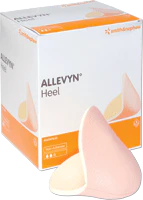 BX/5 - ALLEVYN Non-Adhesive Hydrocellular Dressing, 4-1/8" x 5-5/16" Heel