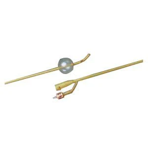 EA/1 - BARDEX LUBRICATH Carson 2-Way Specialty Foley Catheter 20 Fr 30 cc, Coude Tip.