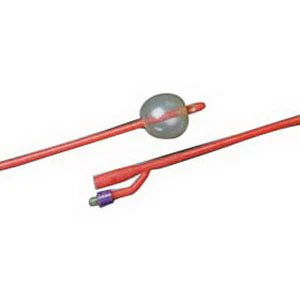 EA/1 - BARDEX LUBRICATH Tiemann 2-Way Specialty Foley Catheter 18 Fr 5 cc