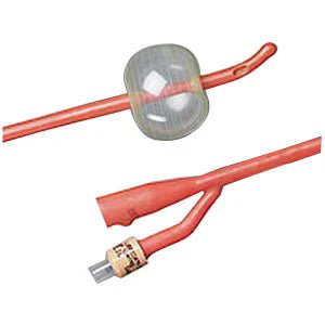 EA/1 - BARDEX Infection Control Tiemann 2-Way Specialty Foley Catheter 18 Fr 30 cc