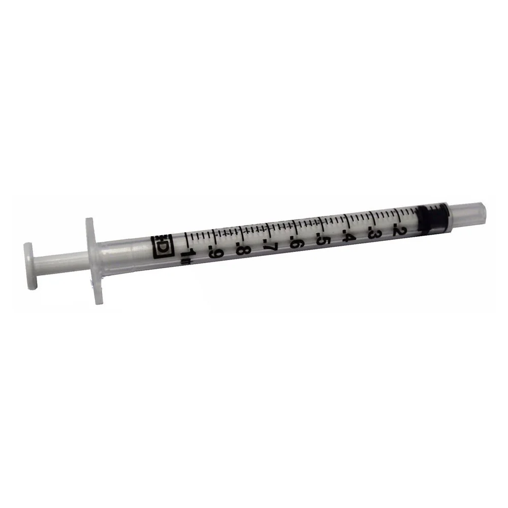 BX/100 - Oral Syringe with Tip Cap 1 mL, Clear