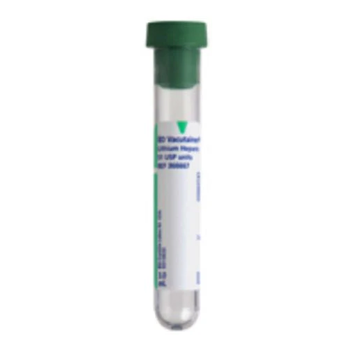 CA/1000 - Vacutainer Plus Plastic Tube with Green Conventional Closure, 3 mL, 13 mm x 75 mm