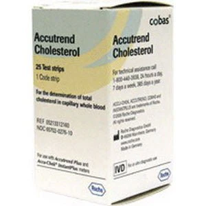 BX/25 - Accutrend Cholesterol Test Strips 25/Vial
