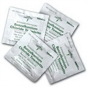 BX/100 - Antiseptic and Cleansing Towelettes 5  x 7