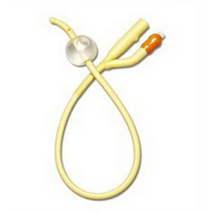 EA/1 - Coude 2-Way Silicone-Elastomer Coated Foley Catheter 14 Fr 10 cc