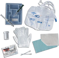 EA/1 - Silicone-Elastomer Coated Closed System Foley Catheter Tray 18 Fr 10 cc