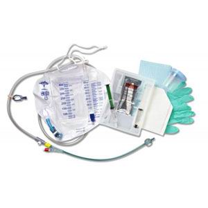 EA/1 - 100% Silicone Closed System Foley Catheter Tray 16 Fr 10 cc