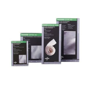 BX/10 - Maxorb Extra Ag Silver Alginate Sheet Dressing 2" x 2"