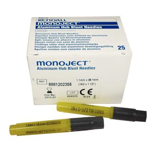 BX/25 - Monoject Blunt Cannula 19 Gauge x 1-1/2"