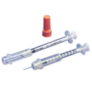 BX/100 - Monoject Insulin Safety Syringe 29G x 1/2", 3/10 mL (100 count)