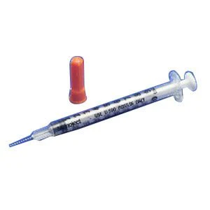 BX/100 - Monoject SoftPack Insulin Syringe 29G x 1/2", 1/2 mL