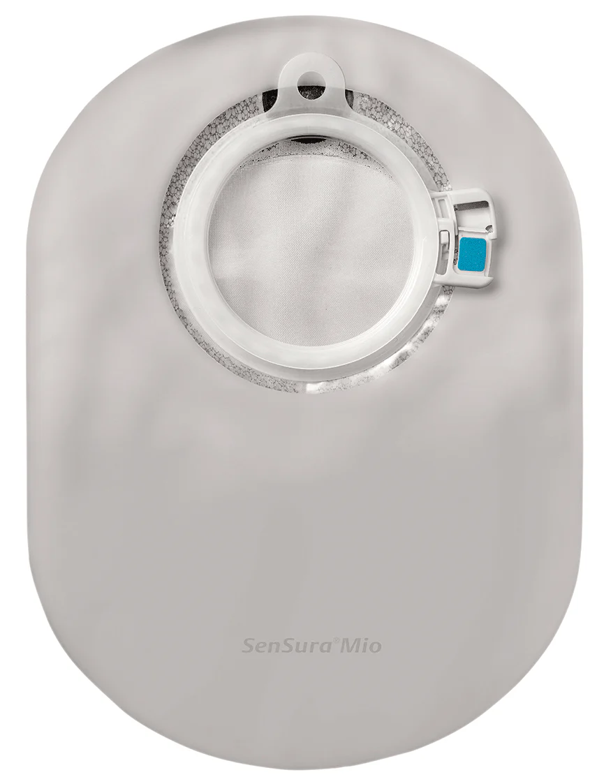 BX/30 - Mio Click 2-Piece Closed Maxi Pouch with Inspecition Window 50 mm, Red, Opaque