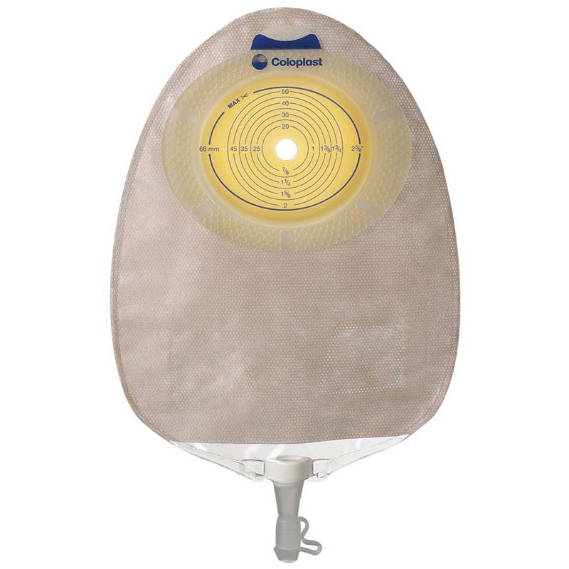 BX/10 - SenSura Xpro Non-Convex Extra-Extended Wear Urostomy Pouch Pre-Cut 1-1/4", Opaque