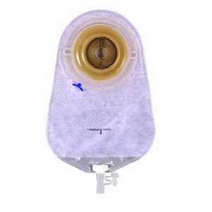 BX/10 - Assura 1-Piece Convex Extra-Extended Wear Urostomy Pouch Cut-to-Fit 3/4" - 1-3/4"