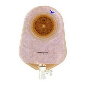 BX/10 - Assura 1-Piece Non-Convex Extra-Extended Wear Urostomy Pouch Cut-to-Fit 3/8" - 2-1/4"