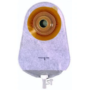BX/10 - Assura 1-Piece Urostomy Pouch Precut Convex 3/4"