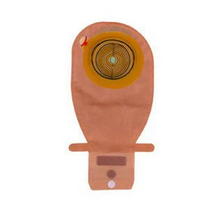 BX/10 - Assura 1-Piece Wide Outlet Drainable Pouch Cut-to-Fit Convex 3/4" - 1-3/4", Opaque
