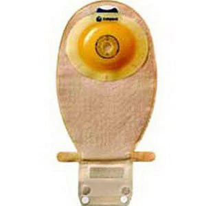 BX/10 - SenSura 1-Piece Wide Outlet Drainable Pouch Precut Convex 1-1/8", Transparent
