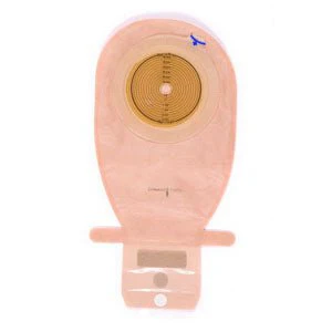 BX/10 - Assura 1-Piece Wide Outlet Drainable Pouch Cut-to-Fit Non-Convex 3/8" - 2-3/4", Opaque