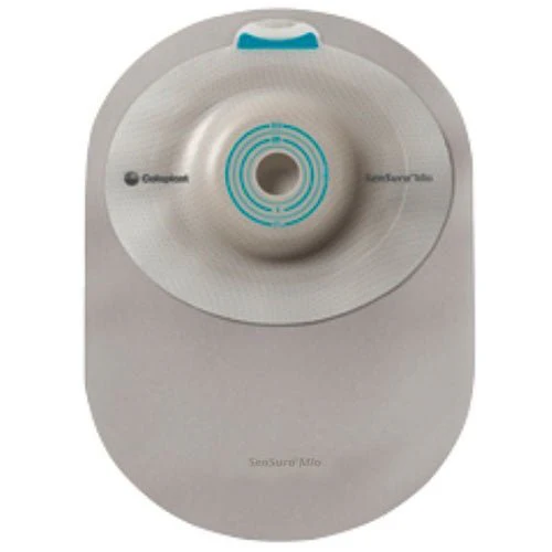 BX/10 - SenSura Mio 1-Piece Closed Pouch, Convex Light, Maxi, Opaque with Inspection Window, Pre-Cut, 1"