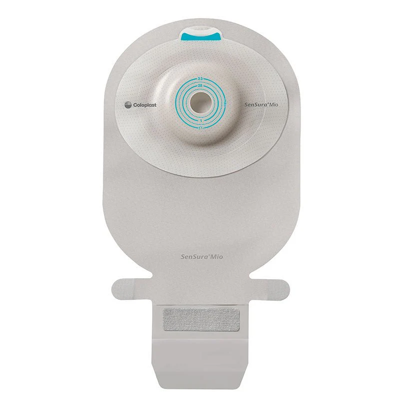 BX/10 - SenSura Mio 1-Piece EasiClose WIDE Outlet, Deep Convex, Maxi, Opaque with Inspection Window, Pre-cut