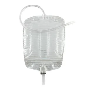 BX/10 - Security+ Contoured Leg Bag with Anti-Reflux Valve, Tubing and Fabric Straps, 21 oz.