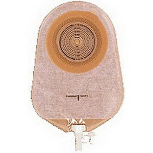 BX/10 - Assura 1-Piece Non-Convex Standard Wear Urostomy Pouch Cut-to-Fit 3/8" - 2-1/4", Opaque