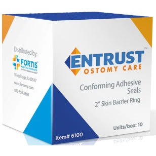 BX/20 - Entrust Ostomy Skin Barrier Ring 2", Thin