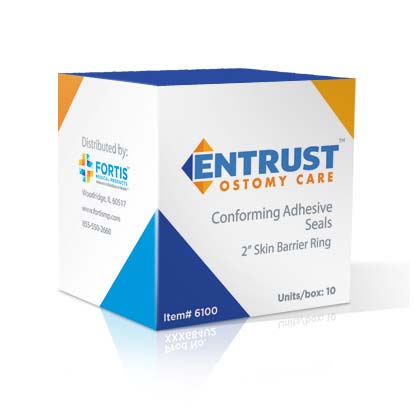 BX/20 - Entrust Ostomy Skin Barrier Ring 2" Extended Wear, Standard Thickness