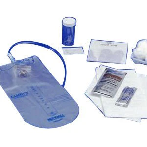 EA/1 - CURITY Dover Vinyl Closed Urethral Catheter Tray 14 Fr 1500 mL