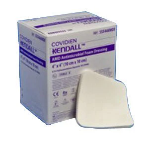 EA/1 - Cardinal Health Kendall AMD Antimicrobial Foam Dressing, 4" x 8"