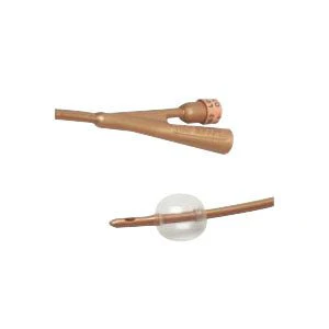 EA/1 - Dover 2-Way Silver-Coated Silicone Foley Catheter 14 Fr 5 cc