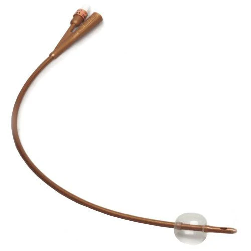 CA/10 - Dover 2-Way Silver-Coated Silicone Foley Catheter 16 Fr 5 cc
